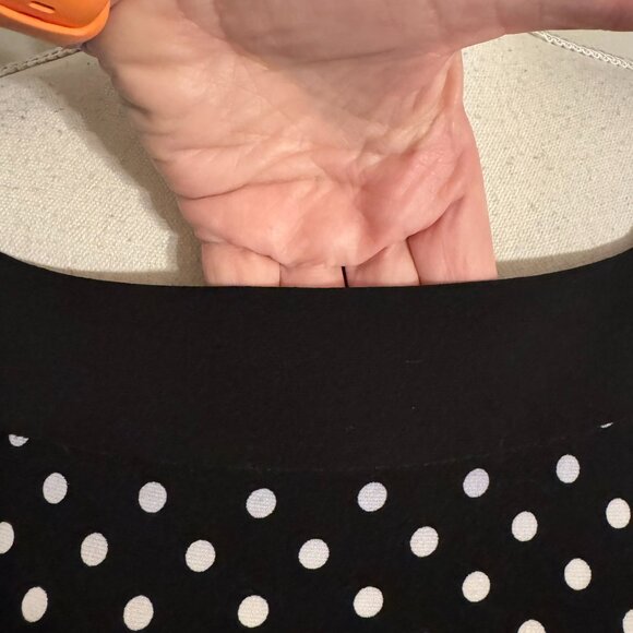 ❤️CHAPS  BLACK/WHITE POLKA DOT DRESS  MEDIUM    #CL - Picture 6 of 9